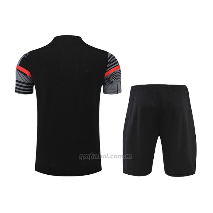 Chandal del AC Milan Manga Corta 2022-2023 Gris - Pantalon Corto